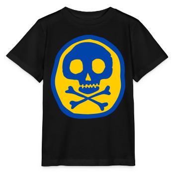 Crâne et os - T-shirt bio MINI CREATOR Stanley/Stella Enfant - noir - Devant - Mikhail (115cm)