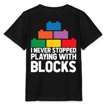 Brick Builder Brick Building Master Builder - Stanley/Stella MINI CREATOR Kids’ T-Shirt - black - Front - Mikhail (115cm)