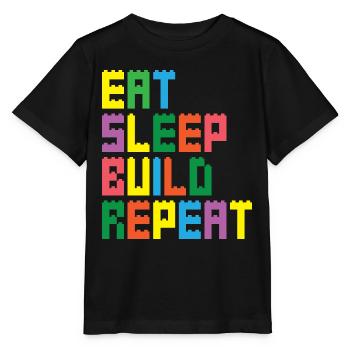 Brick Builder Brick Building Master Builder - Stanley/Stella MINI CREATOR Kids’ T-Shirt - black - Front - Mikhail (115cm)
