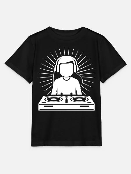 DJ Turntables Party - Stanley/Stella Kinder T-Shirt MINI CREATOR  - Schwarz
