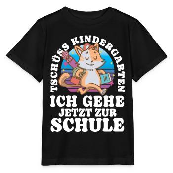 Einschulung 04 Zeichenfläche 12 - Stanley/Stella Kinder T-Shirt MINI CREATOR  - Schwarz - Vorne - Mikhail (115cm)