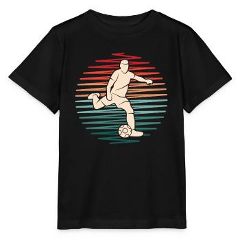 Football Player Football Player Vintage Footballer - Stanley/Stella MINI CREATOR Kids’ T-Shirt - black - Front - Mikhail (115cm)