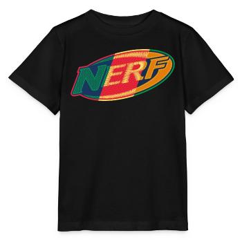 Nerf Vintage Ovale Logo - T-shirt bio MINI CREATOR Stanley/Stella Enfant - noir - Devant - Mikhail (115cm)