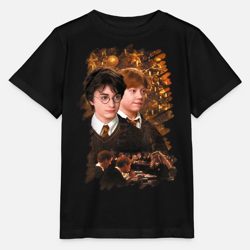 Harry Potter Pull Moche De Noël Harry & Ron - T-shirt bio MINI CREATOR Stanley/Stella Enfant - noir