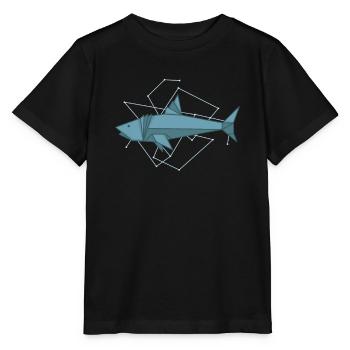 Origami Hai comme papier - T-shirt bio MINI CREATOR Stanley/Stella Enfant - noir - Devant - Mikhail (115cm)