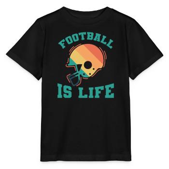 Football is Life America Sport Touchdown - Stanley/Stella MINI CREATOR Kids’ T-Shirt - black - Front - Mikhail (115cm)