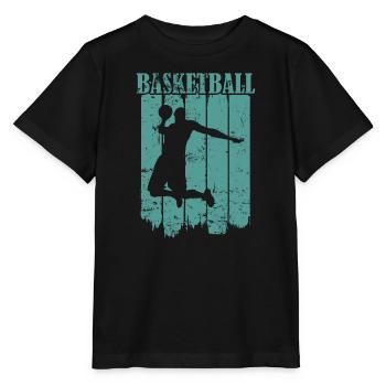 Basketball Ball Sports America Team Sports - Stanley/Stella MINI CREATOR Kids’ T-Shirt - black - Front - Mikhail (115cm)