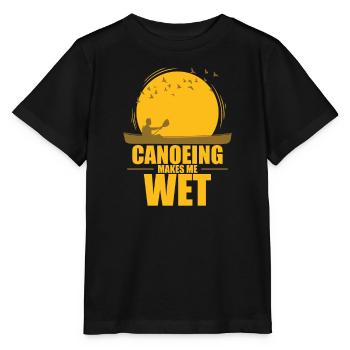 Le canoë me fait mouiller le pédalo kayak - T-shirt bio MINI CREATOR Stanley/Stella Enfant - noir - Devant - Mikhail (115cm)