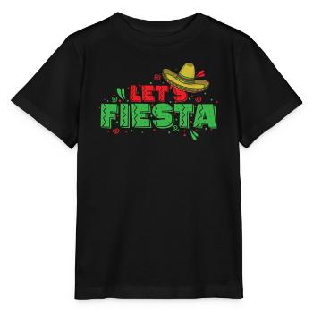 Let's Fiesta Sombrero Holiday Mexico - Stanley/Stella MINI CREATOR Kids’ T-Shirt - black - Front - Mikhail (115cm)