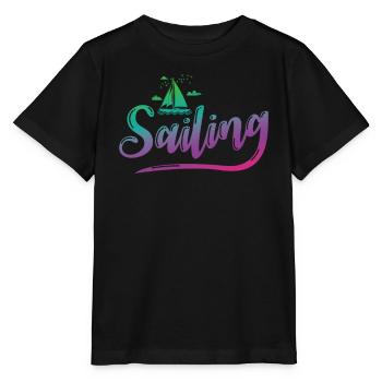 Voilier Voilier Sports Nautiques Loisirs - T-shirt bio MINI CREATOR Stanley/Stella Enfant - noir - Devant - Mikhail (115cm)