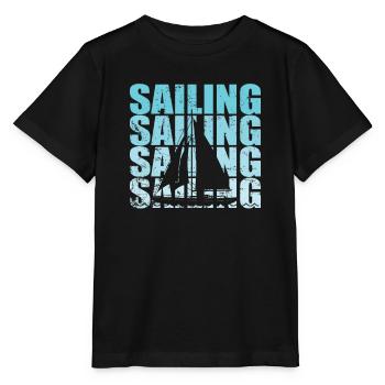 Voile Voilier Sports nautiques Hobby - T-shirt bio MINI CREATOR Stanley/Stella Enfant - noir - Devant - Mikhail (115cm)
