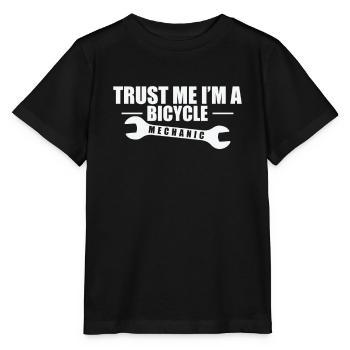 Croyez-moi, je suis mécanicien de vélo deux-roues mécanicien - T-shirt bio MINI CREATOR Stanley/Stella Enfant - noir - Devant - Mikhail (115cm)