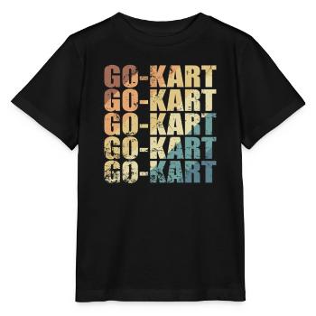 Go-Kart Car Racing Hobby Race Track - Stanley/Stella MINI CREATOR Kids’ T-Shirt - black - Front - Mikhail (115cm)