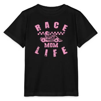 Race Mom Life Go-kart race track - Stanley/Stella MINI CREATOR Kids’ T-Shirt - black - Front - Mikhail (115cm)