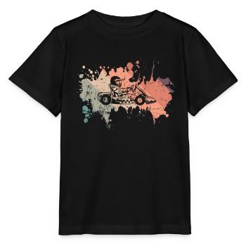 Go Kart Rennen Strecke Auto Rennstrecke - Stanley/Stella Kinder T-Shirt MINI CREATOR  - Schwarz - Vorne - Mikhail (115cm)
