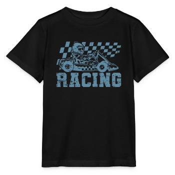 Racing Go Kart Racing Hobby Race Track - Stanley/Stella MINI CREATOR Kids’ T-Shirt - black - Front - Mikhail (115cm)