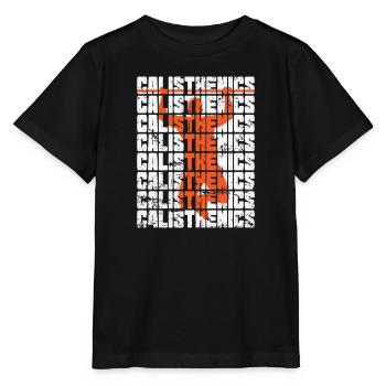 Calisthenics Pull-Up Bar Fitness Workout - Stanley/Stella MINI CREATOR Kids’ T-Shirt - black - Front - Mikhail (115cm)