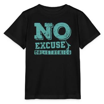 No Excuse Calisthenics Fitness Workout - Stanley/Stella MINI CREATOR Kids’ T-Shirt - black - Front - Mikhail (115cm)