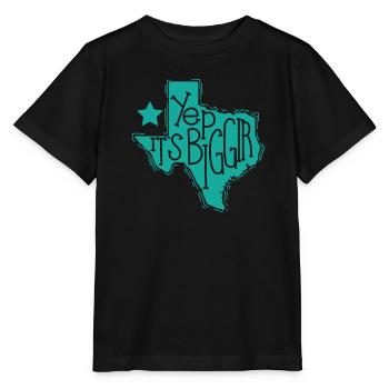 Yep It's Biggir State of the USA Texas - Stanley/Stella MINI CREATOR Kids’ T-Shirt - black - Front - Mikhail (115cm)