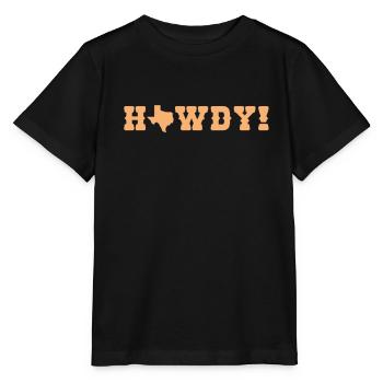 Howdy Texas State of the USA Americas - Stanley/Stella MINI CREATOR Kids’ T-Shirt - black - Front - Mikhail (115cm)