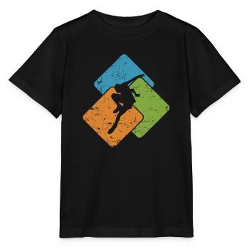 Parkour Fitness Sport Jump Training - Stanley/Stella MINI CREATOR Kids’ T-Shirt - black - Front - Mikhail (115cm)