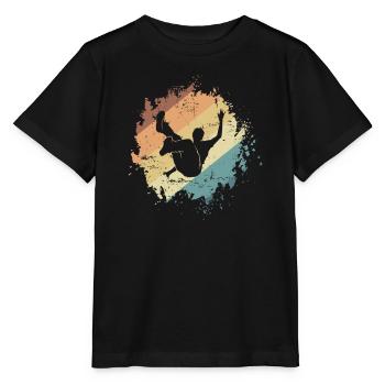 Artistic Jump Parkour Jump Sport Training - Stanley/Stella MINI CREATOR Kids’ T-Shirt - black - Front - Mikhail (115cm)