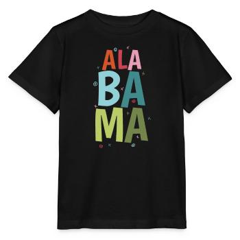 Alabama State America USA - Stanley/Stella MINI CREATOR Kids’ T-Shirt - black - Front - Mikhail (115cm)