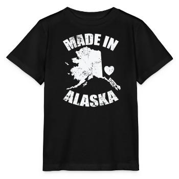 Fabriqué dans l’État de l’Alaska États-Unis Amérique - T-shirt bio MINI CREATOR Stanley/Stella Enfant - noir - Devant - Mikhail (115cm)