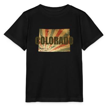 Colorado États-Unis Amérique État - T-shirt bio MINI CREATOR Stanley/Stella Enfant - noir - Devant - Mikhail (115cm)