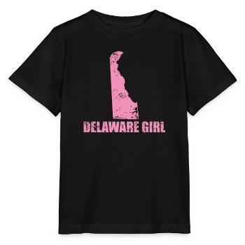 Delaware Girl États-Unis Amérique État - T-shirt bio MINI CREATOR Stanley/Stella Enfant - noir - Devant - Mikhail (115cm)