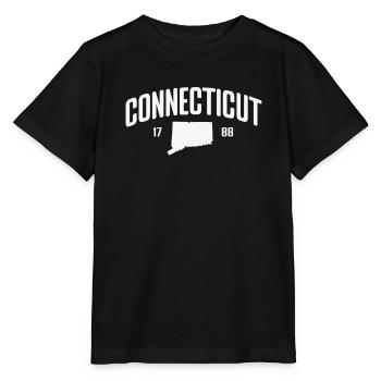Connecticut 1788 gegründet USA Amerika - Stanley/Stella Kinder T-Shirt MINI CREATOR  - Schwarz - Vorne - Mikhail (115cm)
