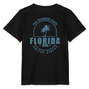 Florida The Sunshine State 1845 United States - Stanley/Stella MINI CREATOR Kids’ T-Shirt - black - Front - Mikhail (115cm)