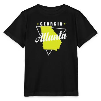 Géorgie Atlanta États-Unis Amérique État - T-shirt bio MINI CREATOR Stanley/Stella Enfant - noir - Devant - Mikhail (115cm)