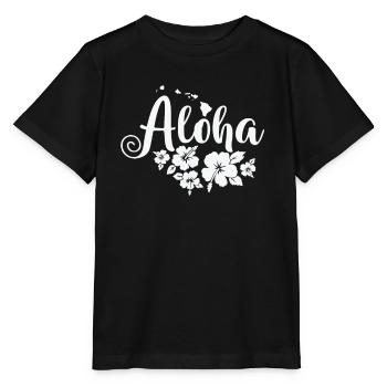 Hawaii Aloha USA America State - Stanley/Stella MINI CREATOR Kids’ T-Shirt - black - Front - Mikhail (115cm)