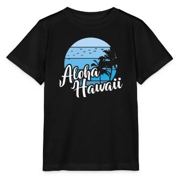 Hawaii Aloha USA Amerika - Stanley/Stella Kinder T-Shirt MINI CREATOR  - Schwarz - Vorne - Mikhail (115cm)