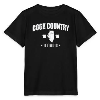 Illinois Cook Country 1818 USA Amerika - Stanley/Stella Kinder T-Shirt MINI CREATOR  - Schwarz - Vorne - Mikhail (115cm)