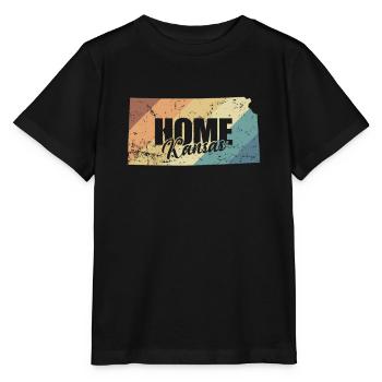 Kansas Home Kansas USA Amerika - Stanley/Stella Kinder T-Shirt MINI CREATOR  - Schwarz - Vorne - Mikhail (115cm)