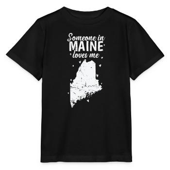 Maine Someone in Maine loves Me USA America - Stanley/Stella MINI CREATOR Kids’ T-Shirt - black - Front - Mikhail (115cm)