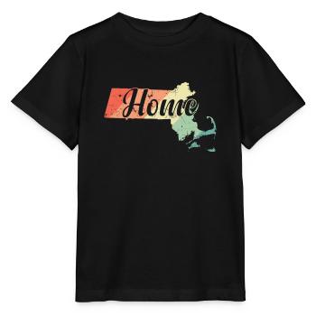 Massachusetts Home USA Amerika - Stanley/Stella Kinder T-Shirt MINI CREATOR  - Schwarz - Vorne - Mikhail (115cm)