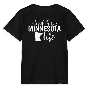 Minnesota Livin that Minnesota Life USA - Stanley/Stella Kinder T-Shirt MINI CREATOR  - Schwarz - Vorne - Mikhail (115cm)