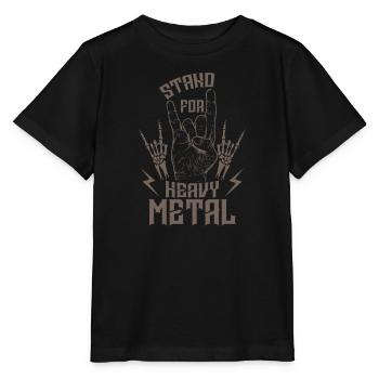 Stand pour Heavy Metal Music Band Genre - T-shirt bio MINI CREATOR Stanley/Stella Enfant - noir - Devant - Mikhail (115cm)