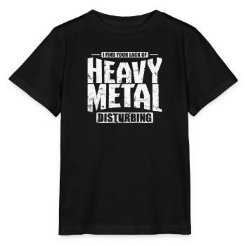 Heavy Metal Disburbing Music Band Genre - T-shirt bio MINI CREATOR Stanley/Stella Enfant - noir - Devant - Mikhail (115cm)