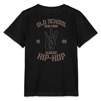 Old School New York 1990 Classic Hip Hop Rap - Stanley/Stella MINI CREATOR Kids’ T-Shirt - black - Front - Mikhail (115cm)