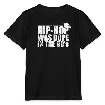 Hip-Hop was cool in the 90's music genre - Stanley/Stella MINI CREATOR Kids’ T-Shirt - black - Front - Mikhail (115cm)