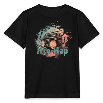Hip Hop Radio Music Genre Rap Freestyle - Stanley/Stella MINI CREATOR Kids’ T-Shirt - black - Front - Mikhail (115cm)