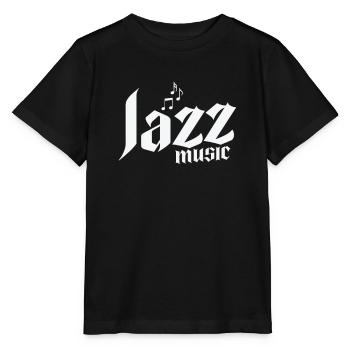 Jazz Music Music Saxophone Improvised - Stanley/Stella MINI CREATOR Kids’ T-Shirt - black - Front - Mikhail (115cm)