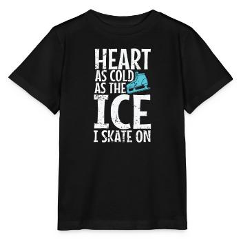 Le cœur aussi froid que la glace Je patine sur la patinoire - T-shirt bio MINI CREATOR Stanley/Stella Enfant - noir - Devant - Mikhail (115cm)