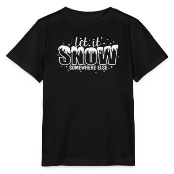 Let it Snow ailleurs Luge d’hiver - T-shirt bio MINI CREATOR Stanley/Stella Enfant - noir - Devant - Mikhail (115cm)
