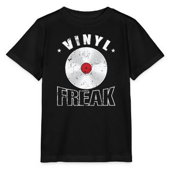 Disque vinyle Freak Enregistrement Musique - T-shirt bio MINI CREATOR Stanley/Stella Enfant - noir - Devant - Mikhail (115cm)