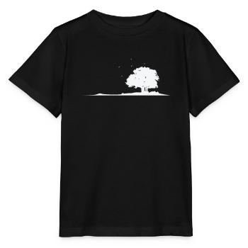 Arbre dans le champ feuilles de nature - T-shirt bio MINI CREATOR Stanley/Stella Enfant - noir - Devant - Mikhail (115cm)